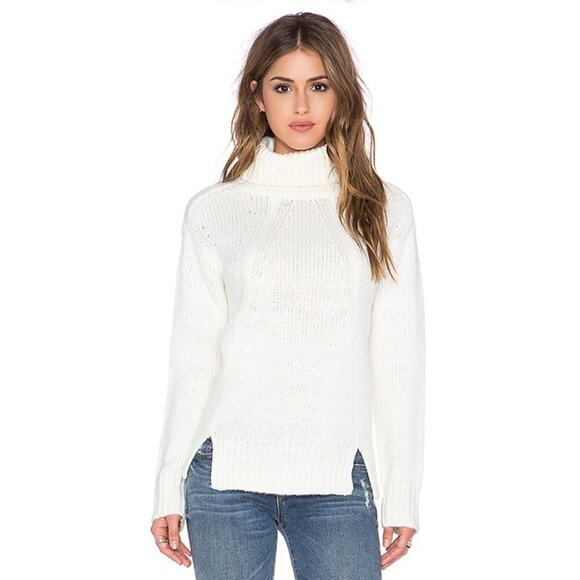 Lucca Couture Turtleneck sweater ivory - Picture 1 of 10